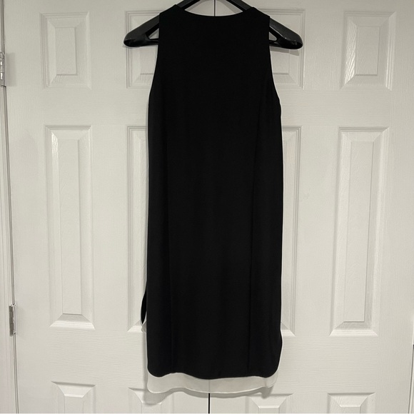 DKNYC Dress, Sleeveless Layered | Color: Black/White | Size: 4 - Picture 2 of 3